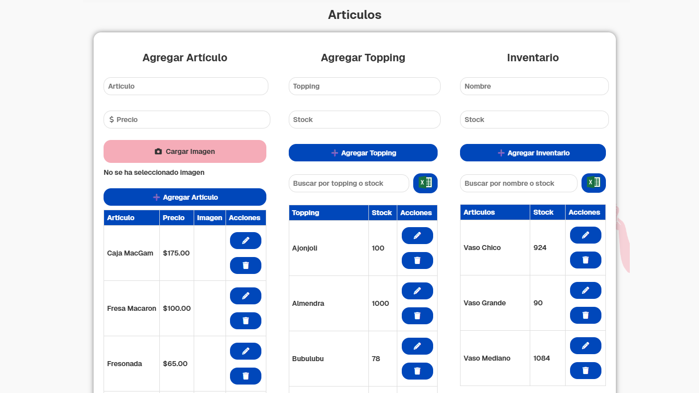 POS - inventario